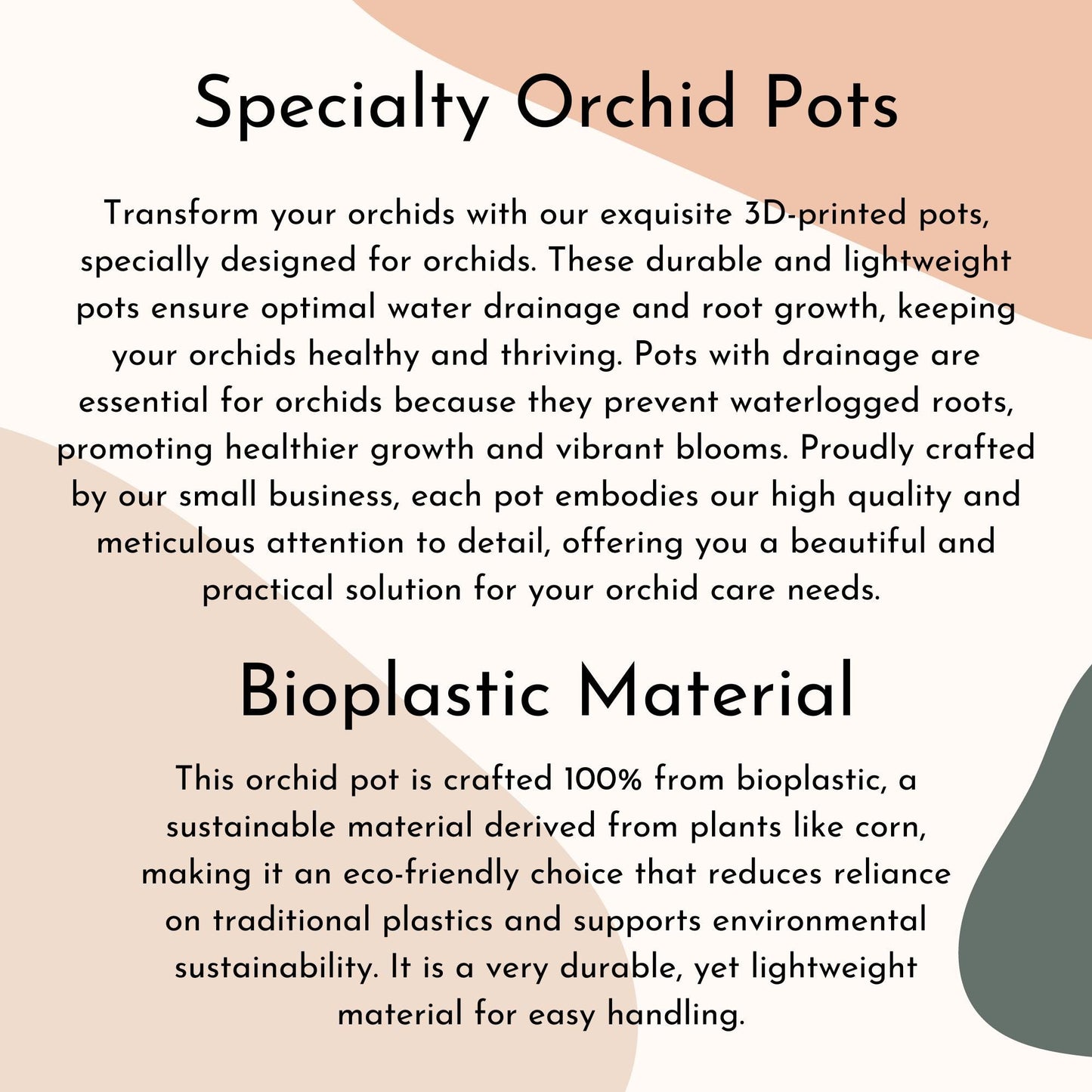 Wide Groovy Orchid Pot
